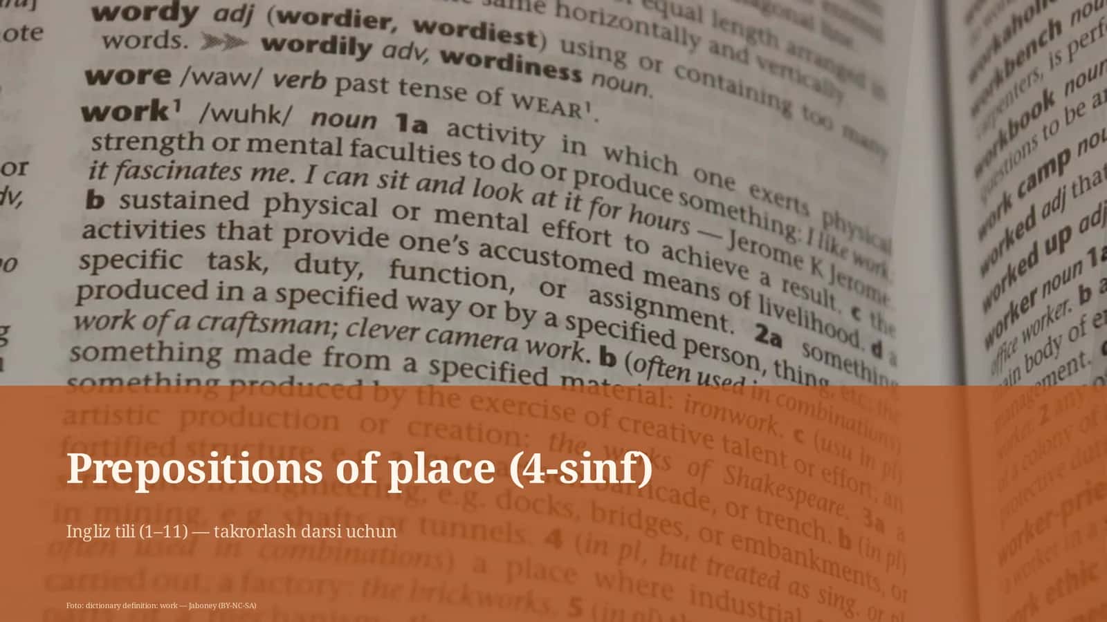 Prepositions of place (4-sinf) 1