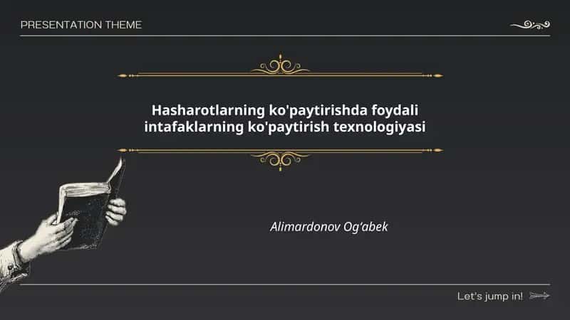 Hasharotlarning ko'paytirishda foydali intafaklarning ko'paytirish texnologiyasi 1