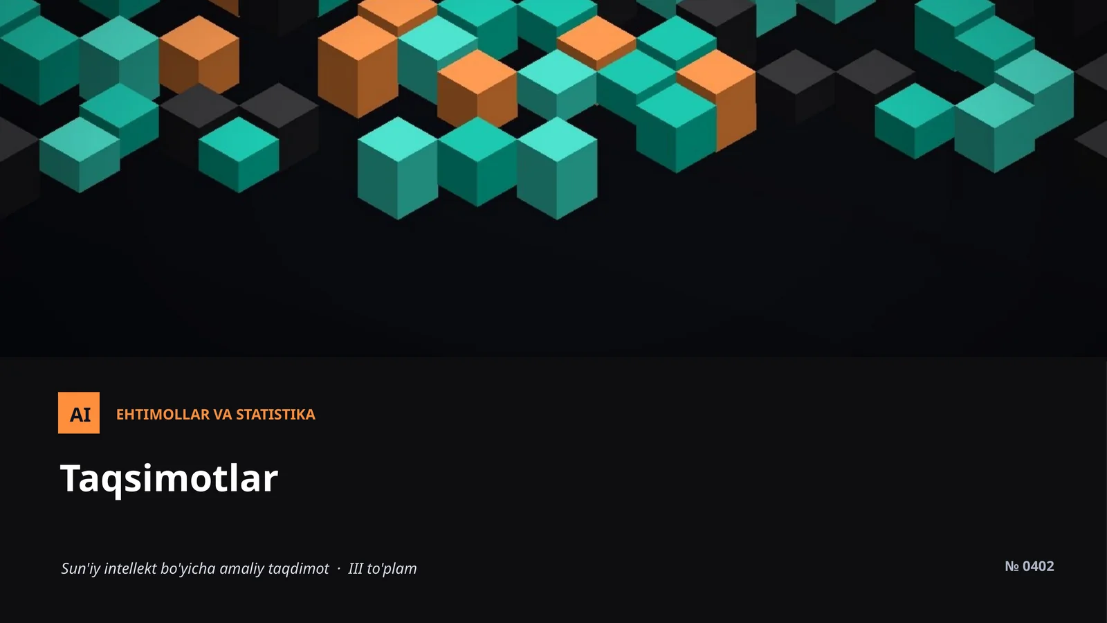 Ehtimollar va statistika 1