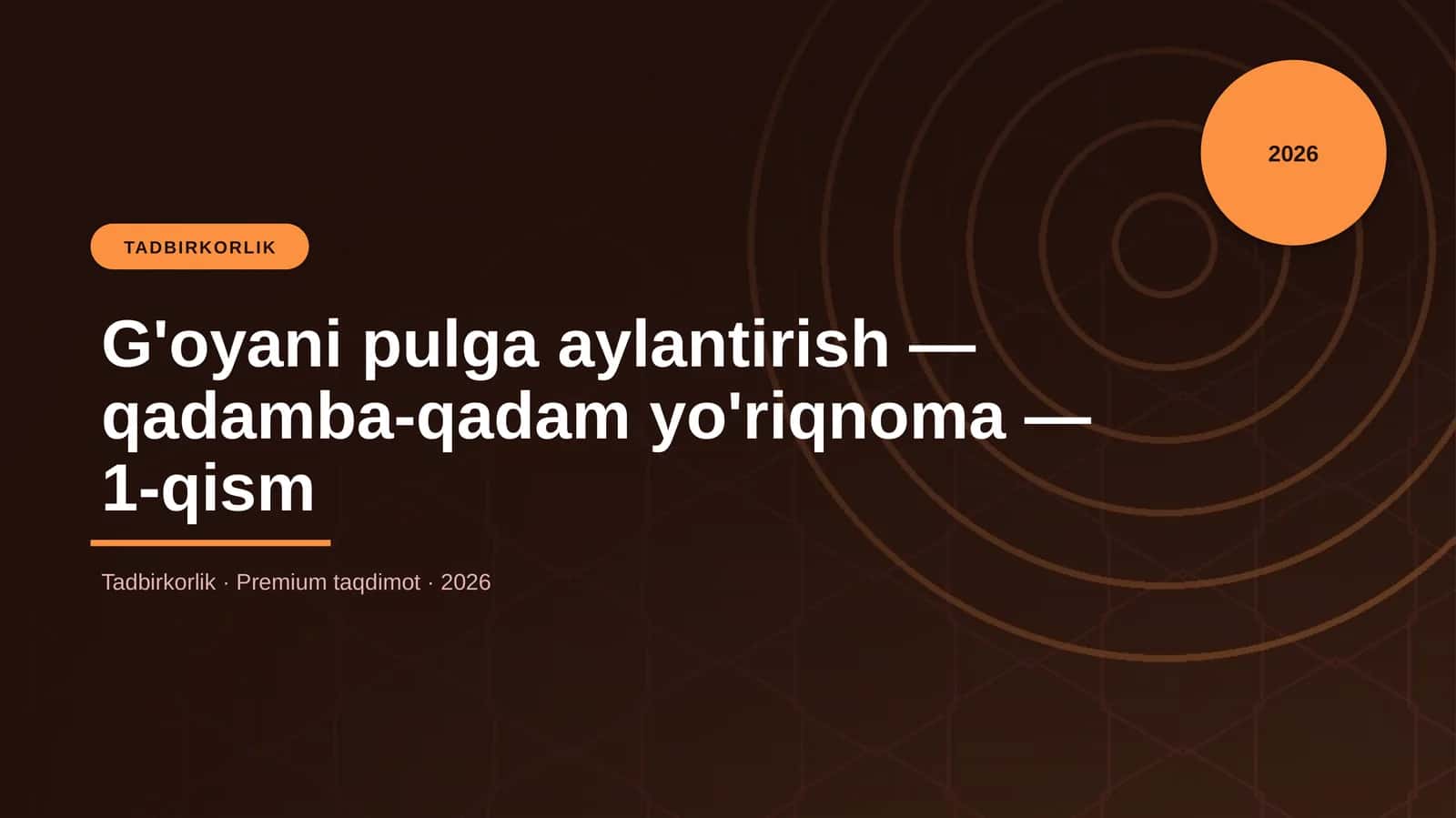 G'oyani pulga aylantirish — qadamba-qadam yo'riqnoma — 1-qism 1