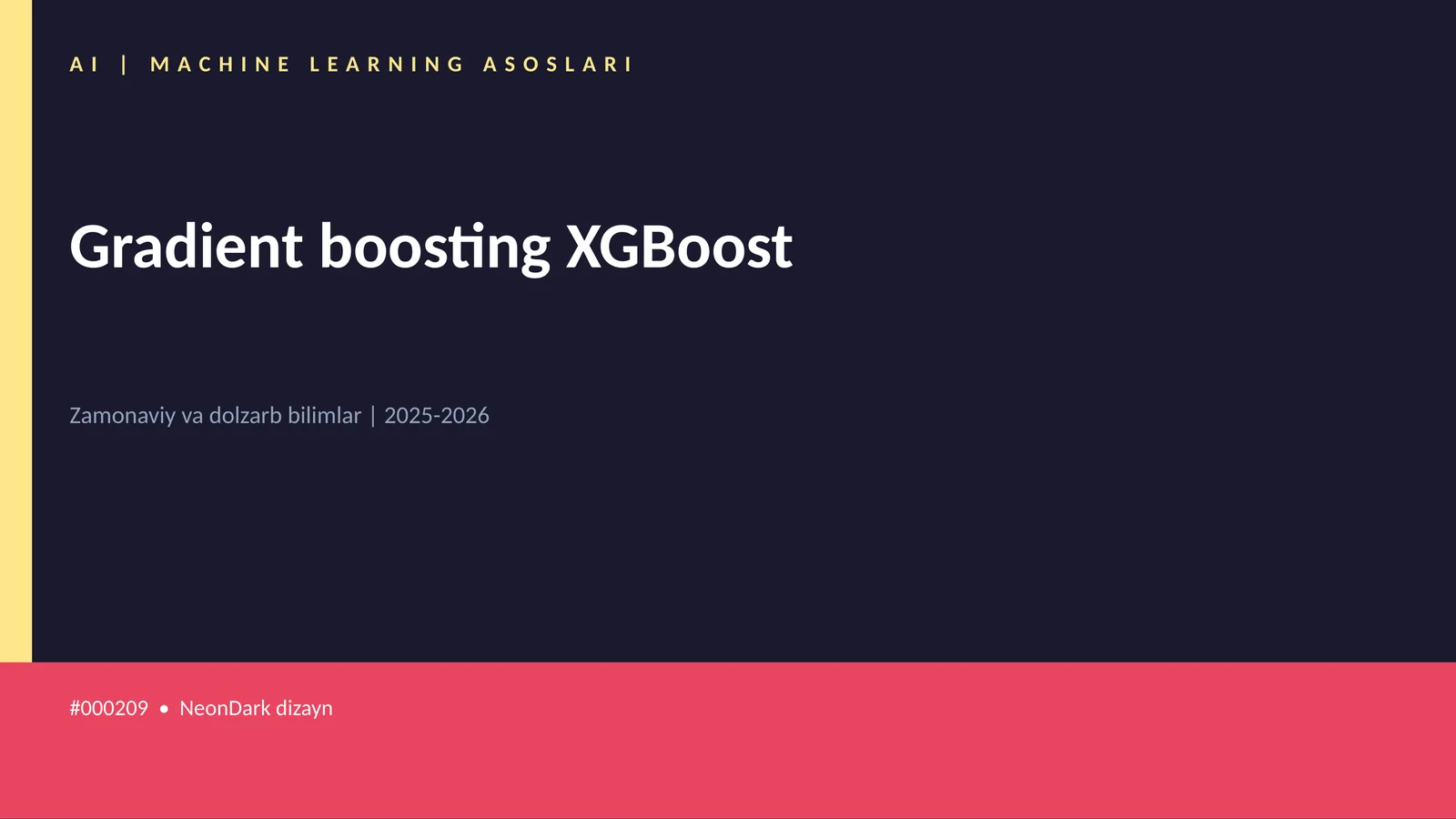 Gradient boosting XGBoost 1