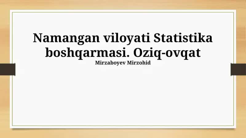 Namangan viloyati Statistika boshqarmasi 1