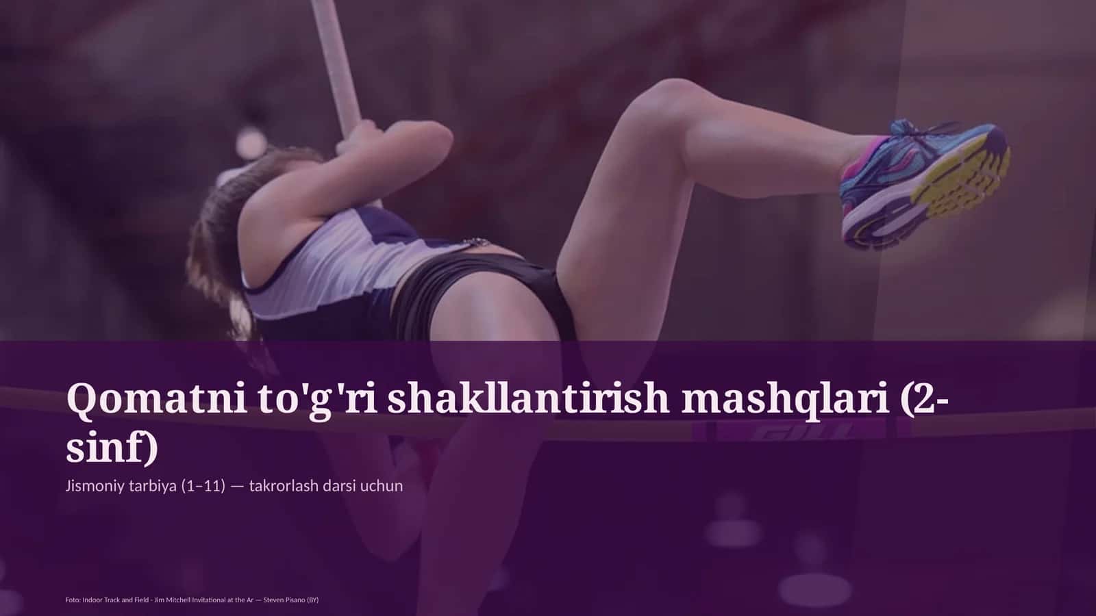 Qomatni to'g'ri shakllantirish mashqlari (2-sinf) 1