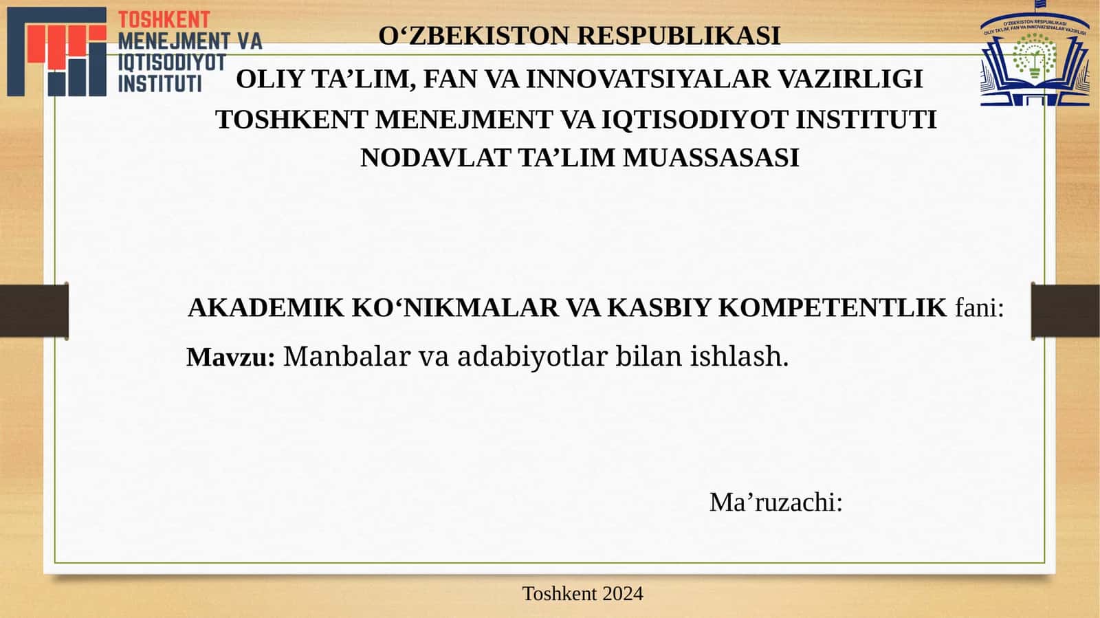Manbalarvaadabiyotbilanishlash 1