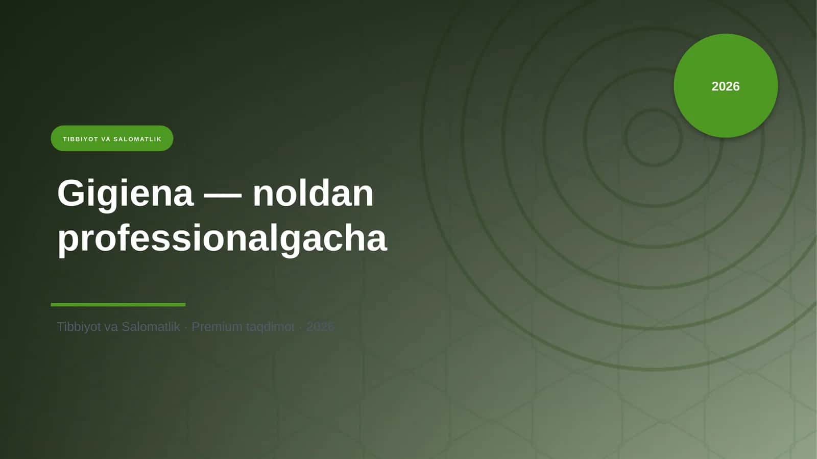 Gigiena — noldan professionalgacha 1