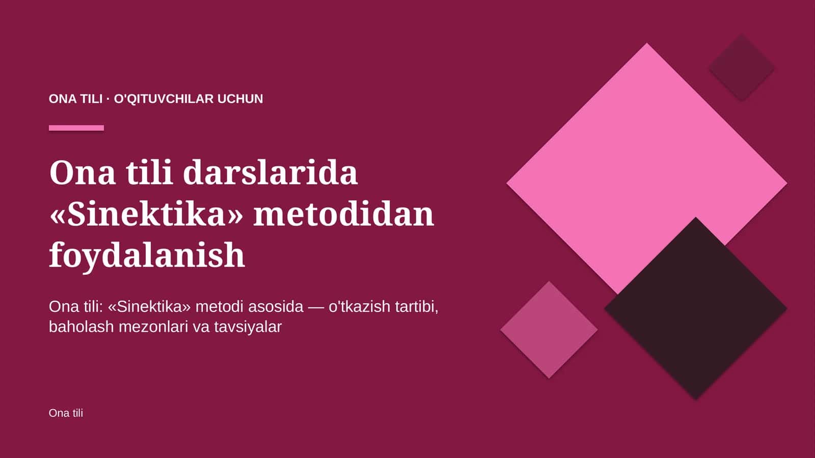 ona tili darslarida sinektika metodidan foydalanish 5887 1