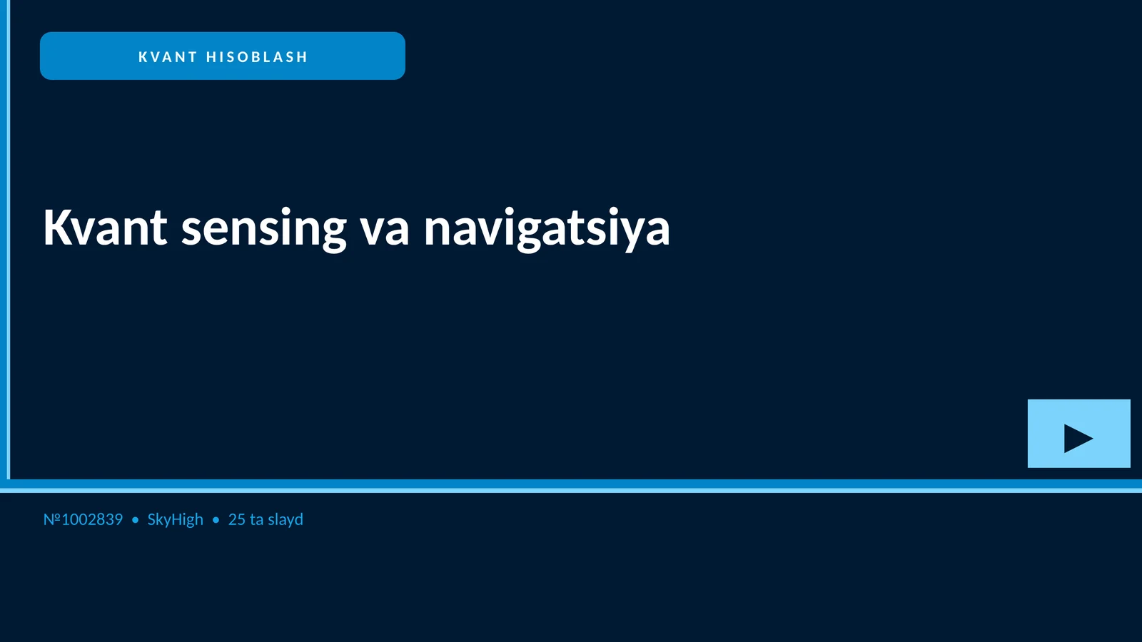 Kvant sensing va navigatsiya 1