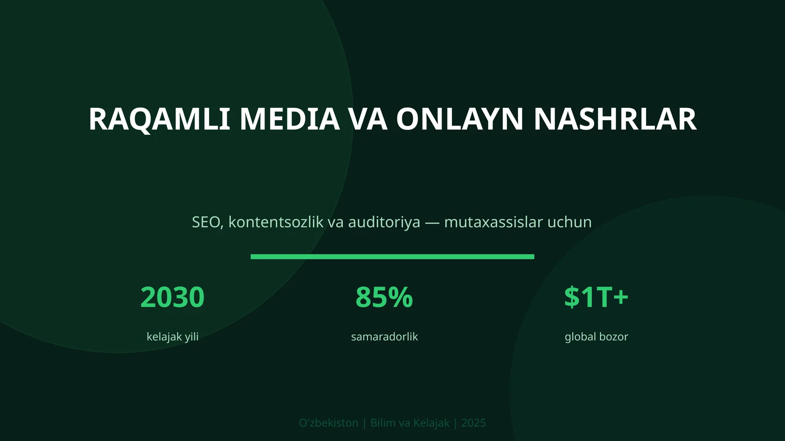 Raqamli media va onlayn nashrlar 1
