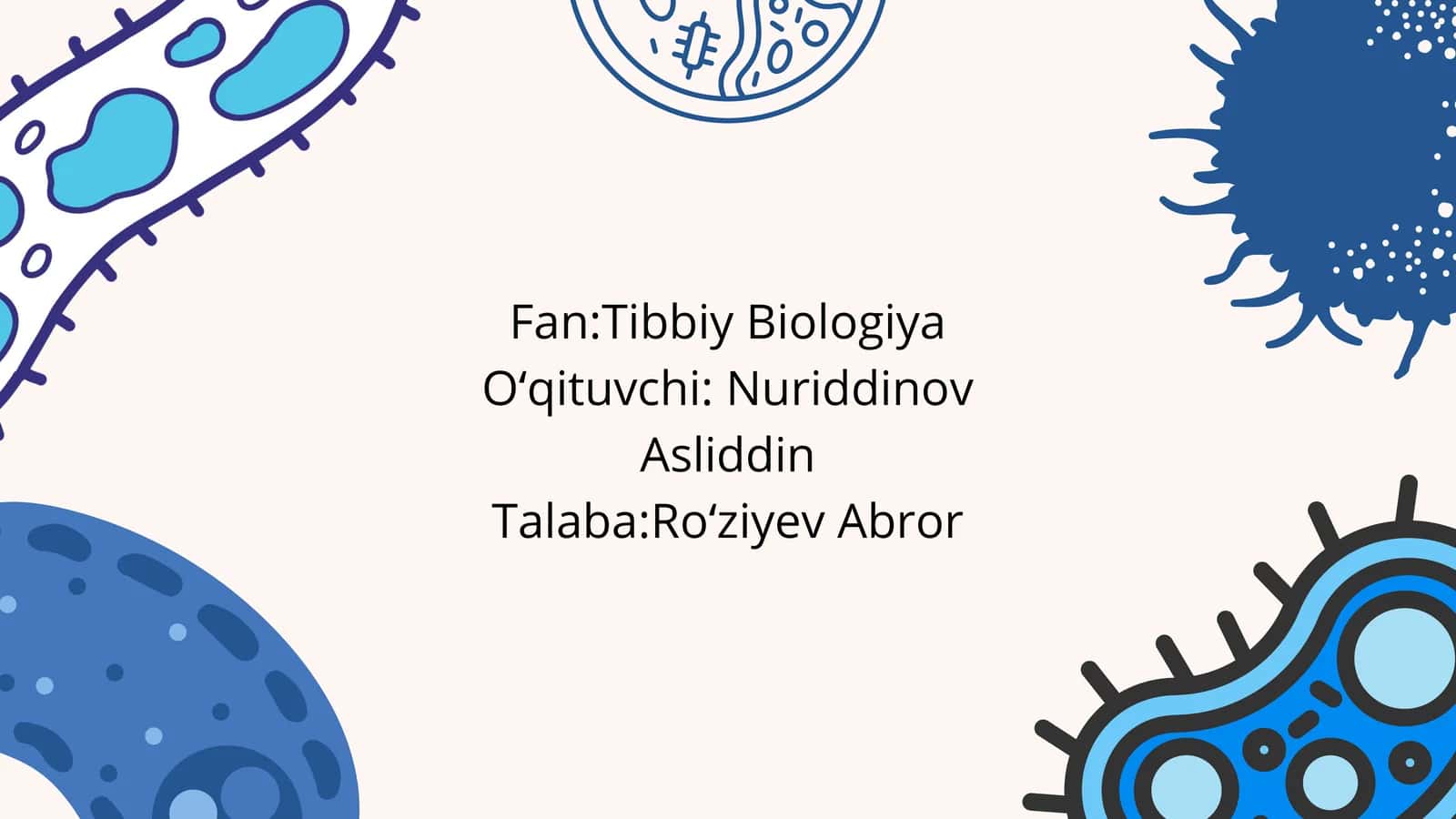 Hujayra tuzulishi. Hujayra nazariyasi. Xayvon va odam xromosomalarining morfofunksional xarakteristi 1