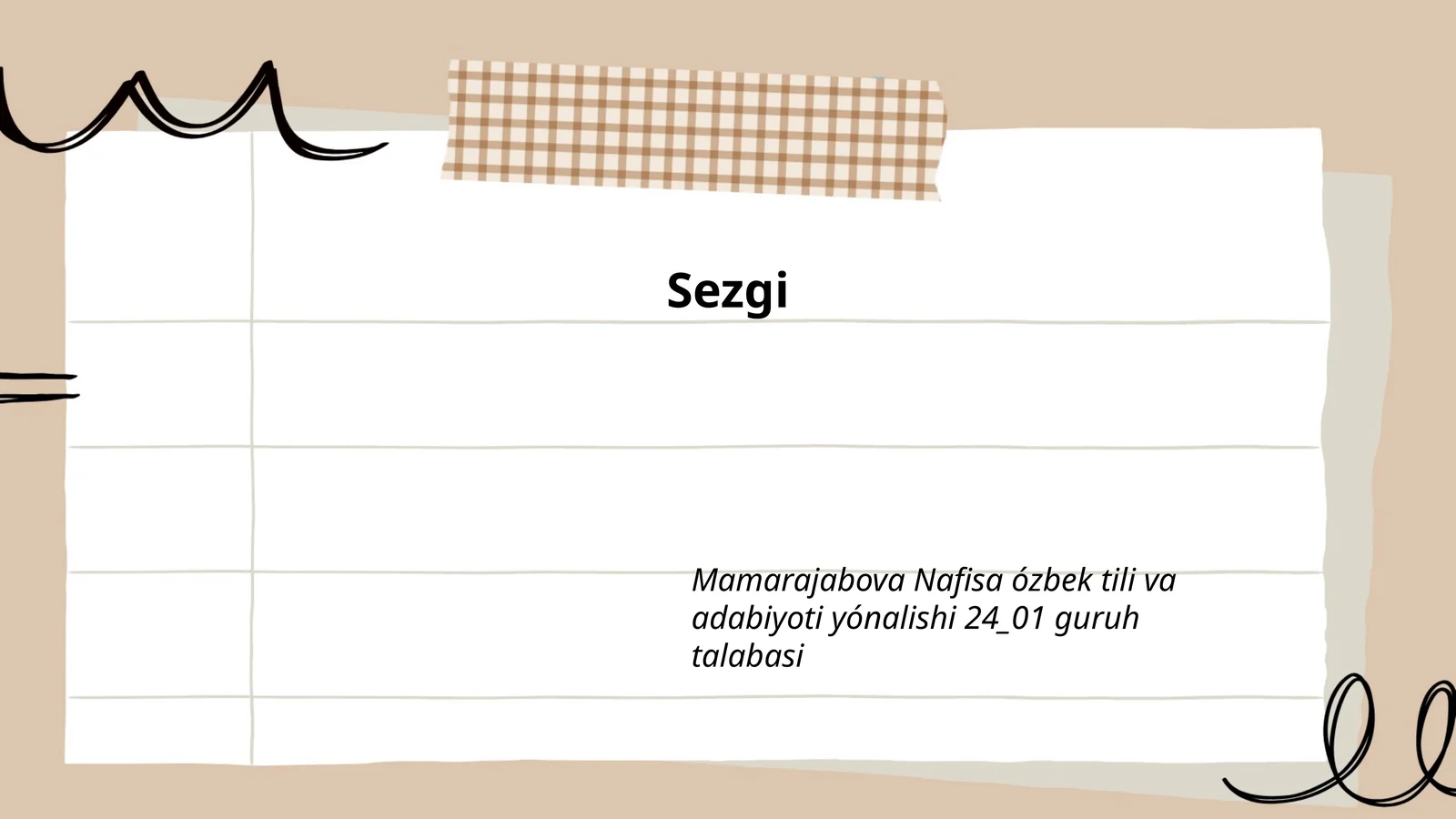 Sezgi 1