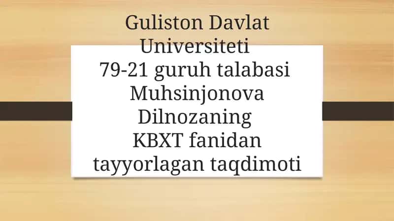 Kichik biznes va tadbirkorlik faoliyatini rejalashtirish 1