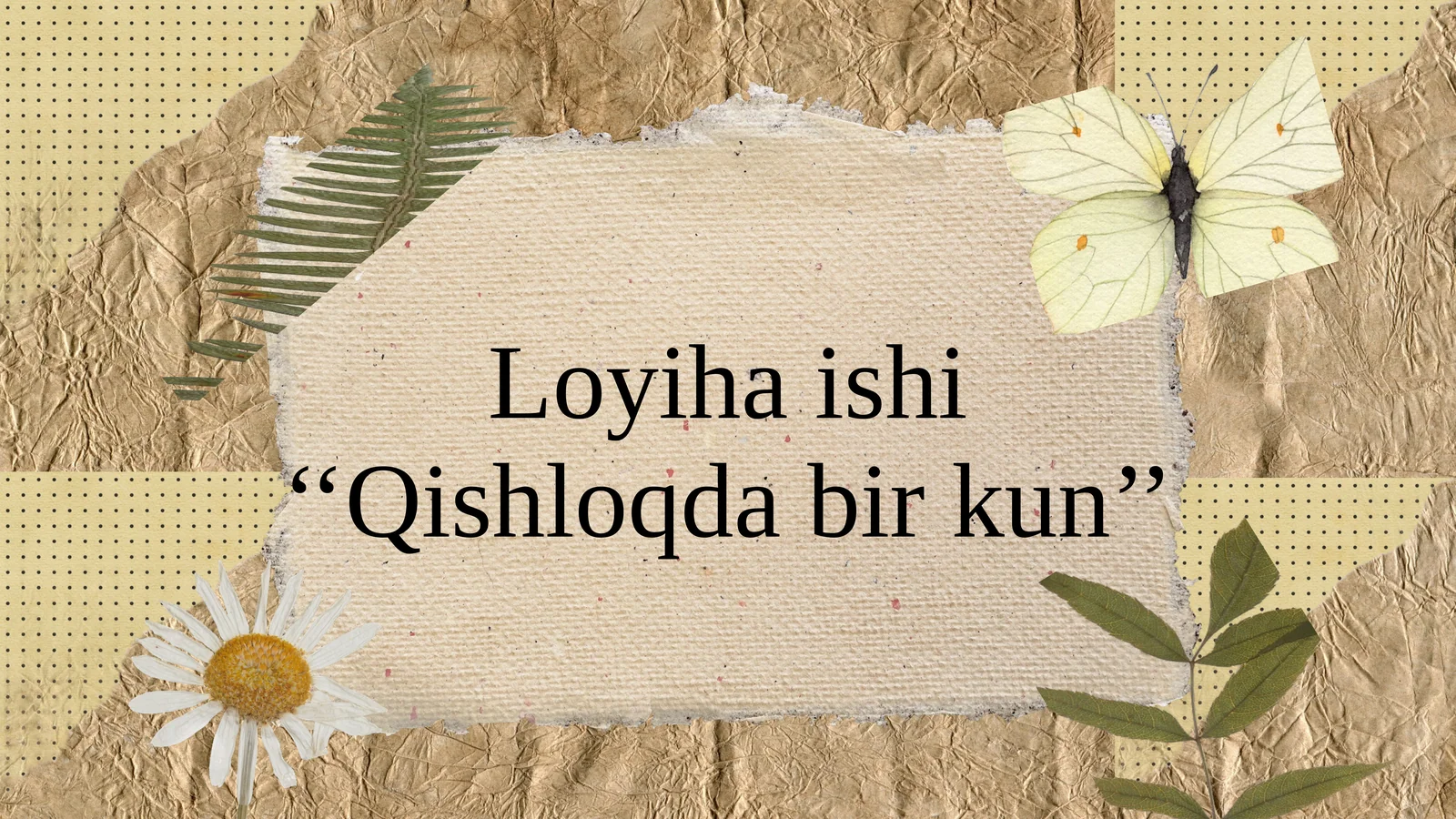 Qishloqda bir kun 1
