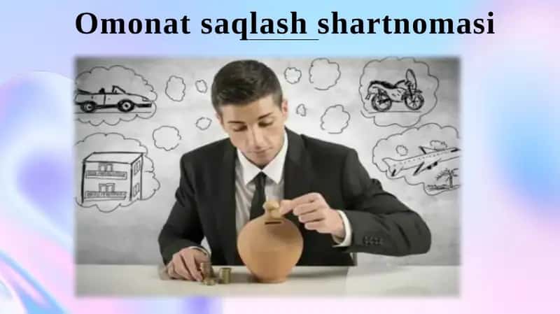 Omonatsaqlash shartnomasi 1