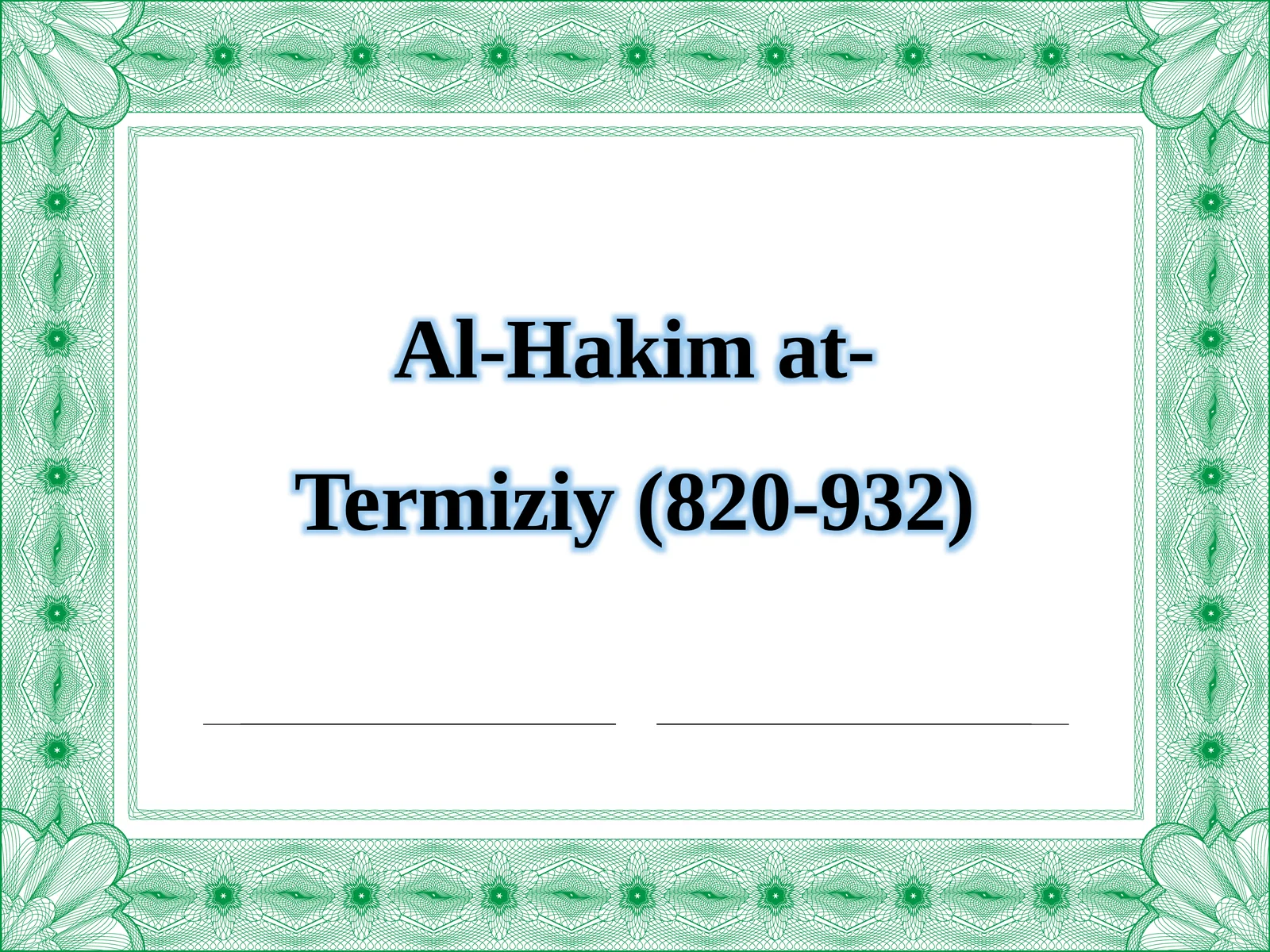 Al-Hakim at-Termiziy 1