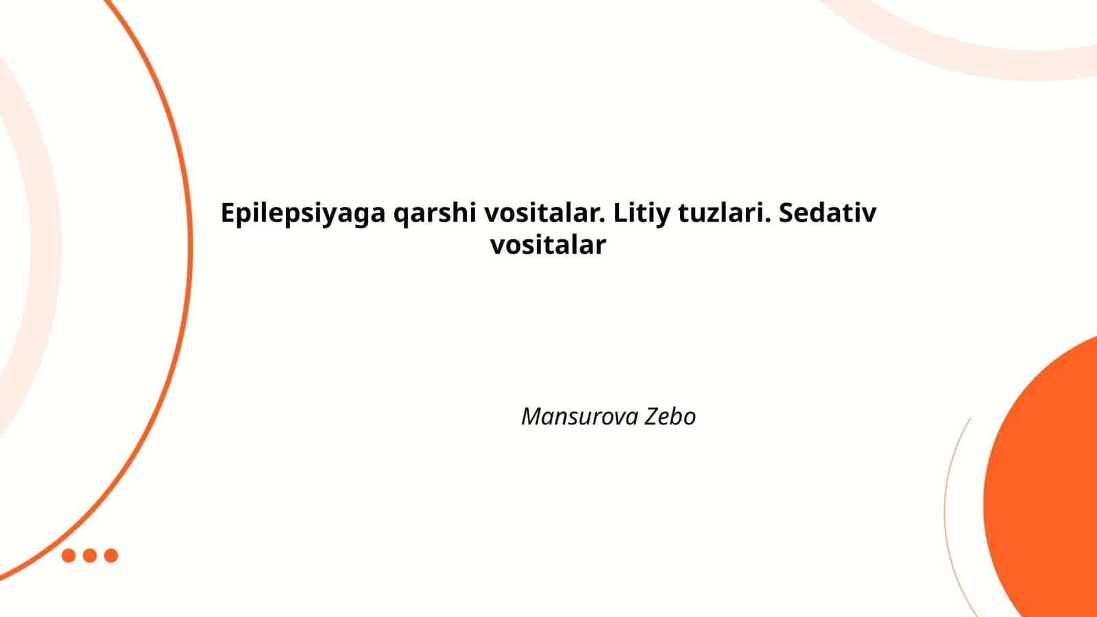 Epilepsiyaga qarshi vositalar 1