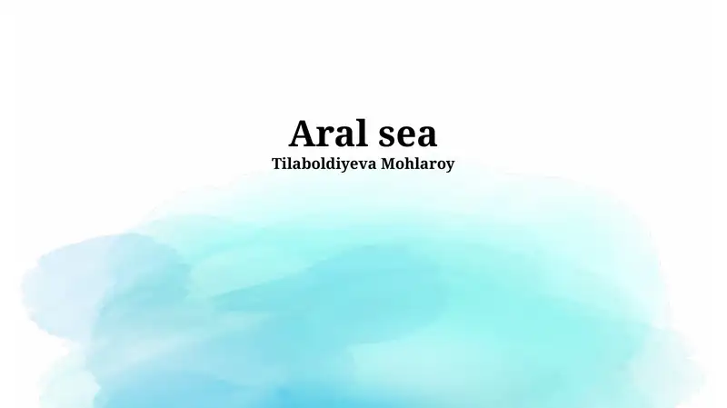 Aral sea 1