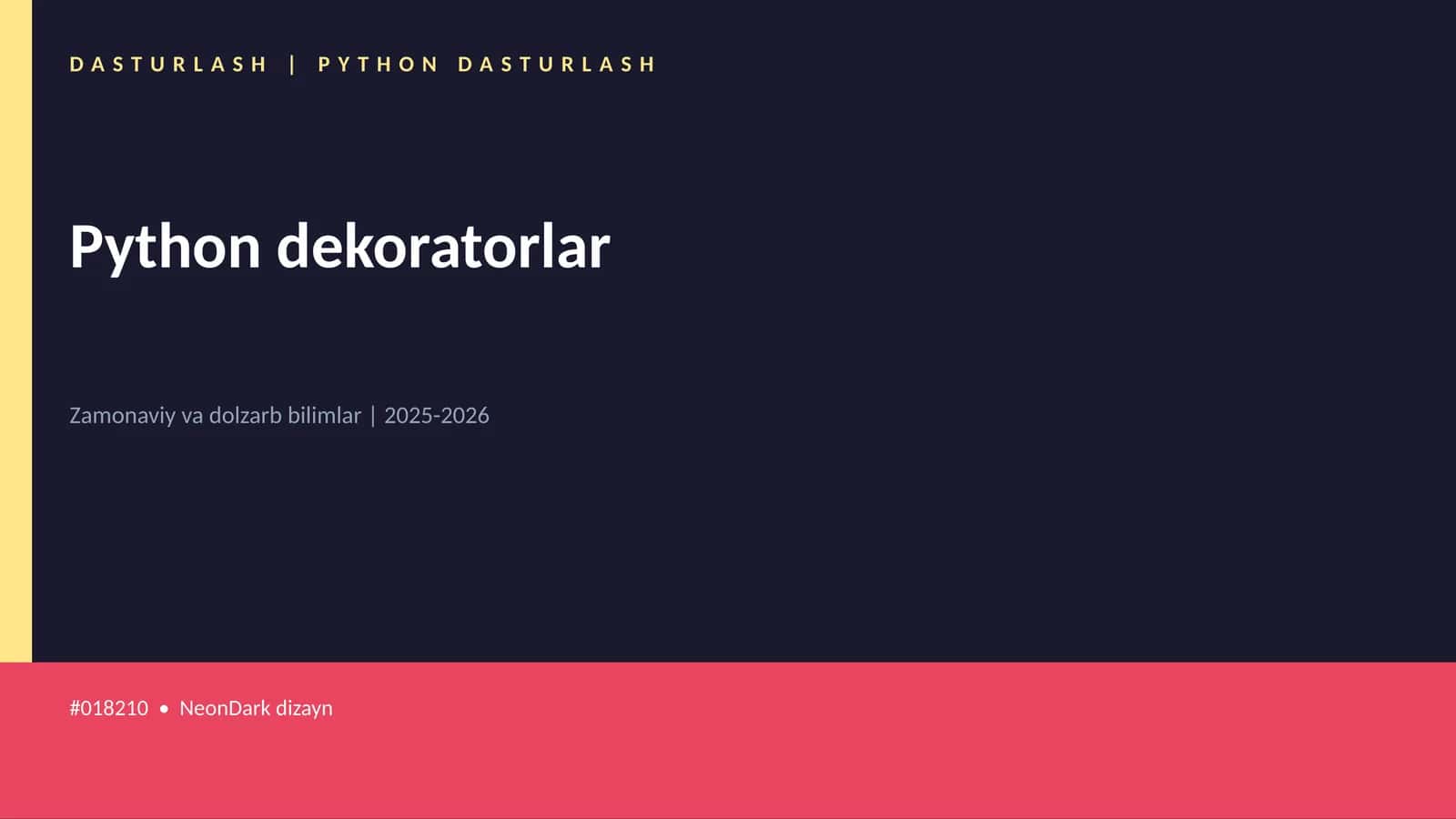 Python dekoratorlar 1
