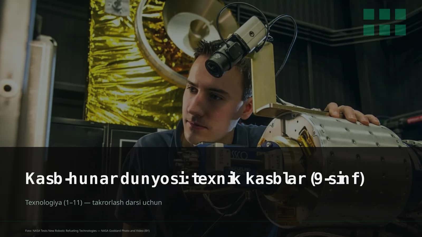 Kasb-hunar dunyosi: texnik kasblar (9-sinf) 1