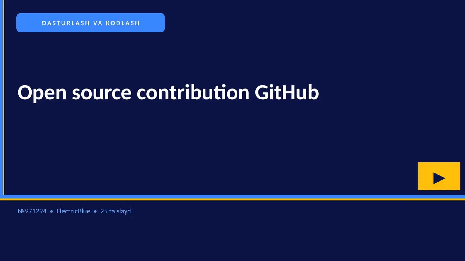 Open source contribution GitHub 1