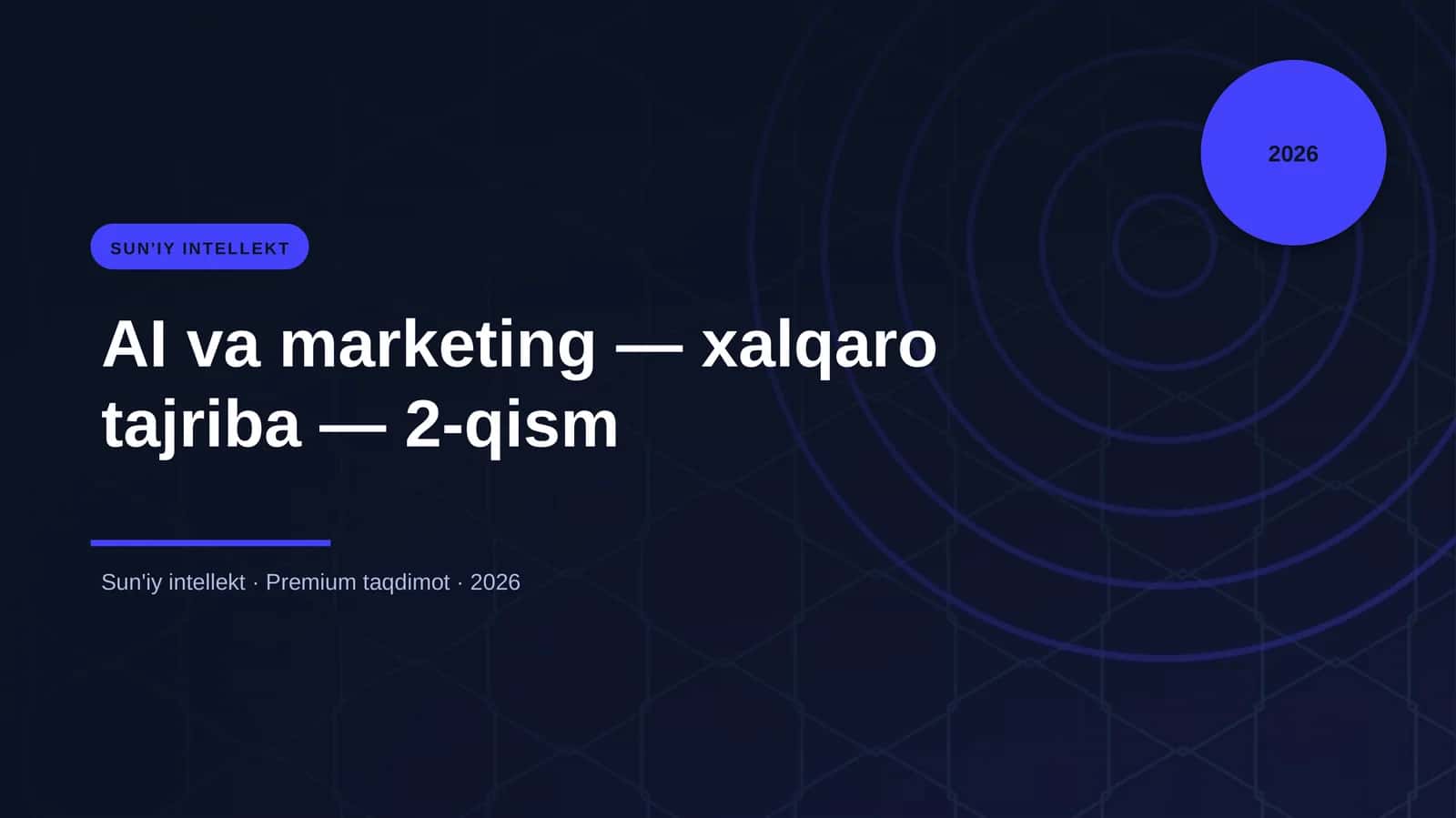 AI va marketing — xalqaro tajriba — 2-qism 1