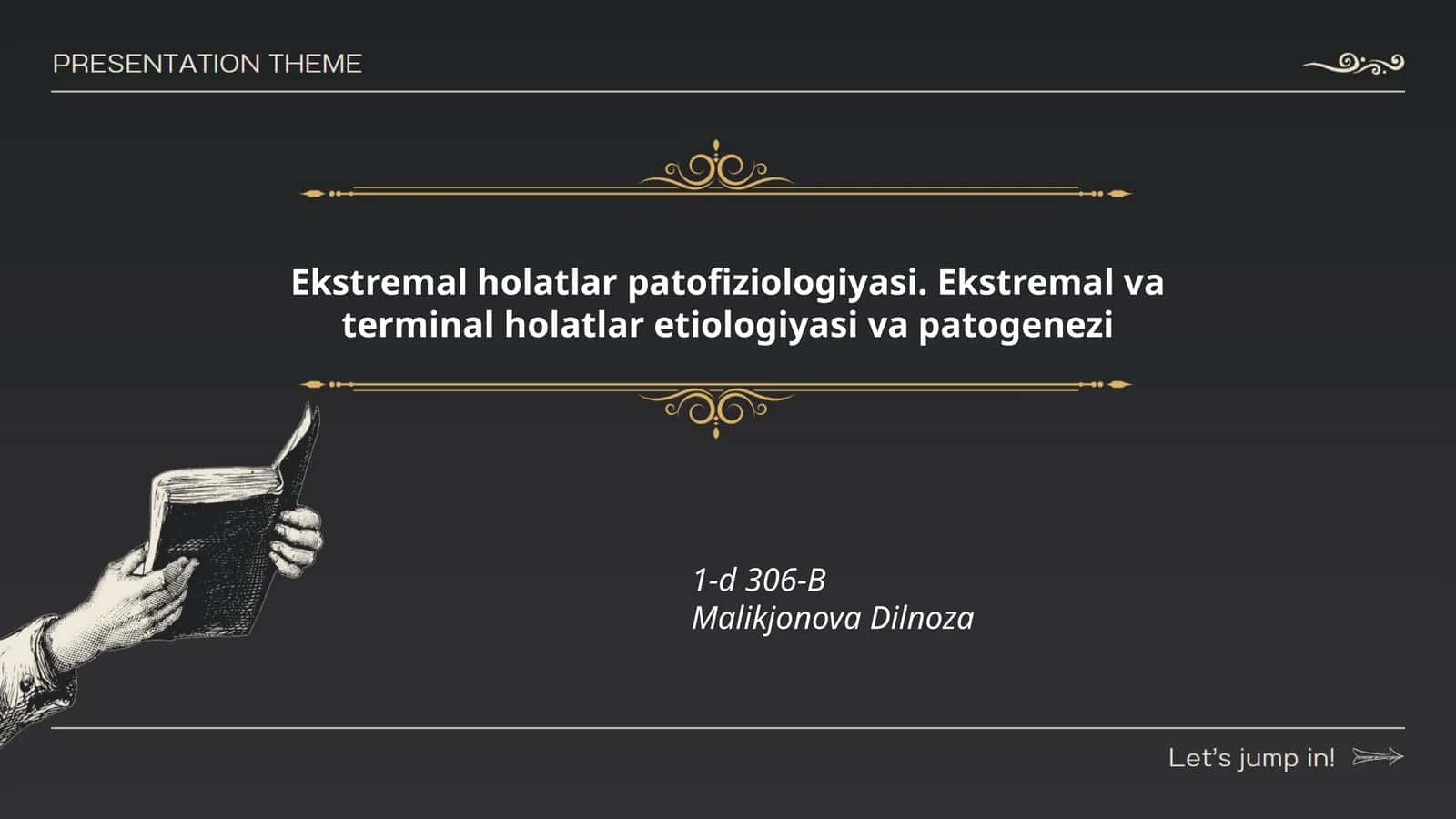 Ekstremal holatlar patofiziologiyasi. Ekstremal va terminal holatlar etiologiyasi va patogenezi 1