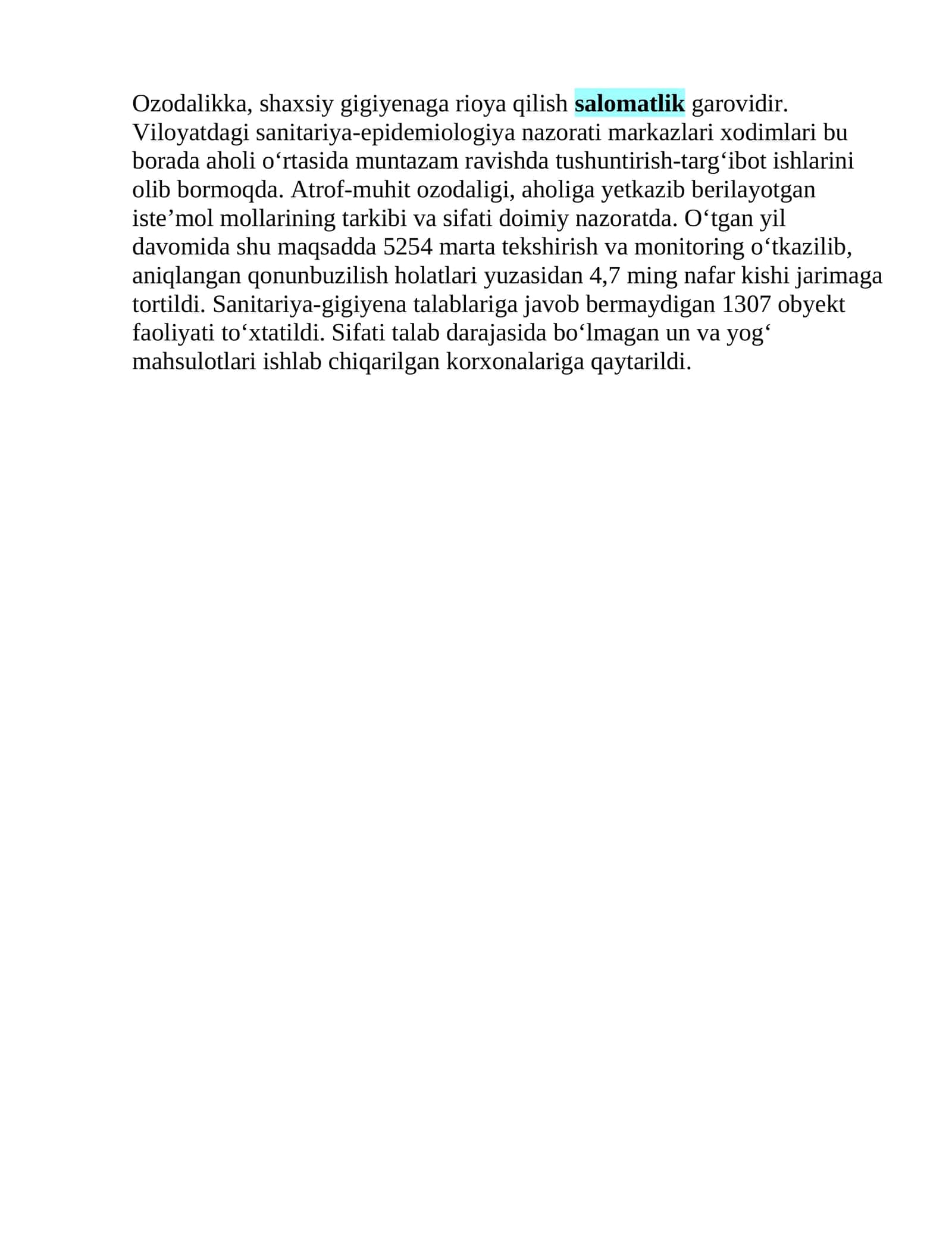 Ozodalikka, shaxsiy gigiyenaga rioya qilish salomatlik garovidir 1