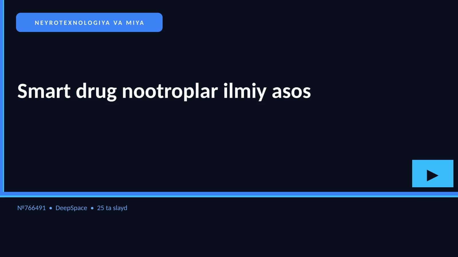 Smart drug nootroplar ilmiy asos 1