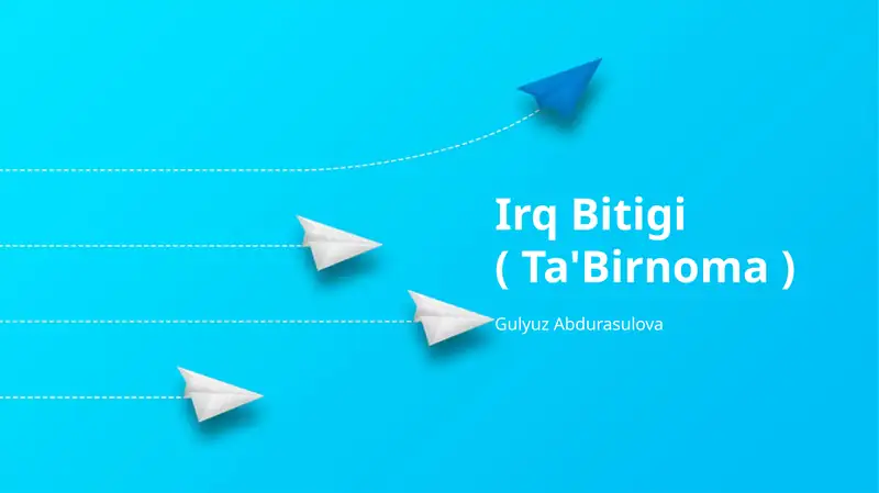 Irq Bitigi ( Ta'Birnoma ) 1
