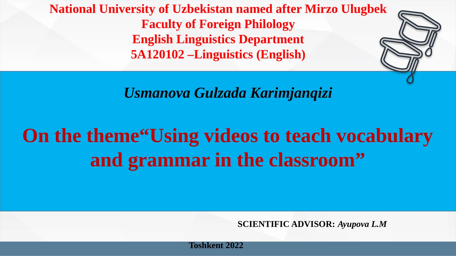 Using videos to teach vocabulary and grammar in the classroom 1
