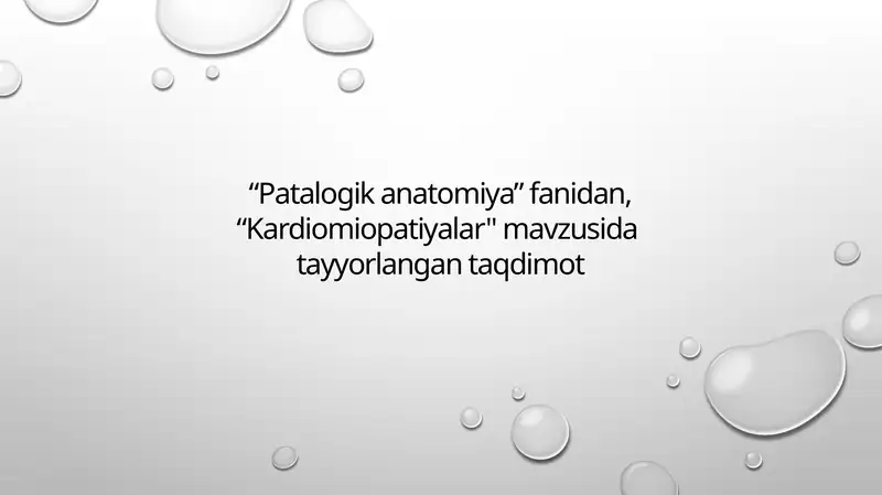 Kardiomiopatiyalar 1