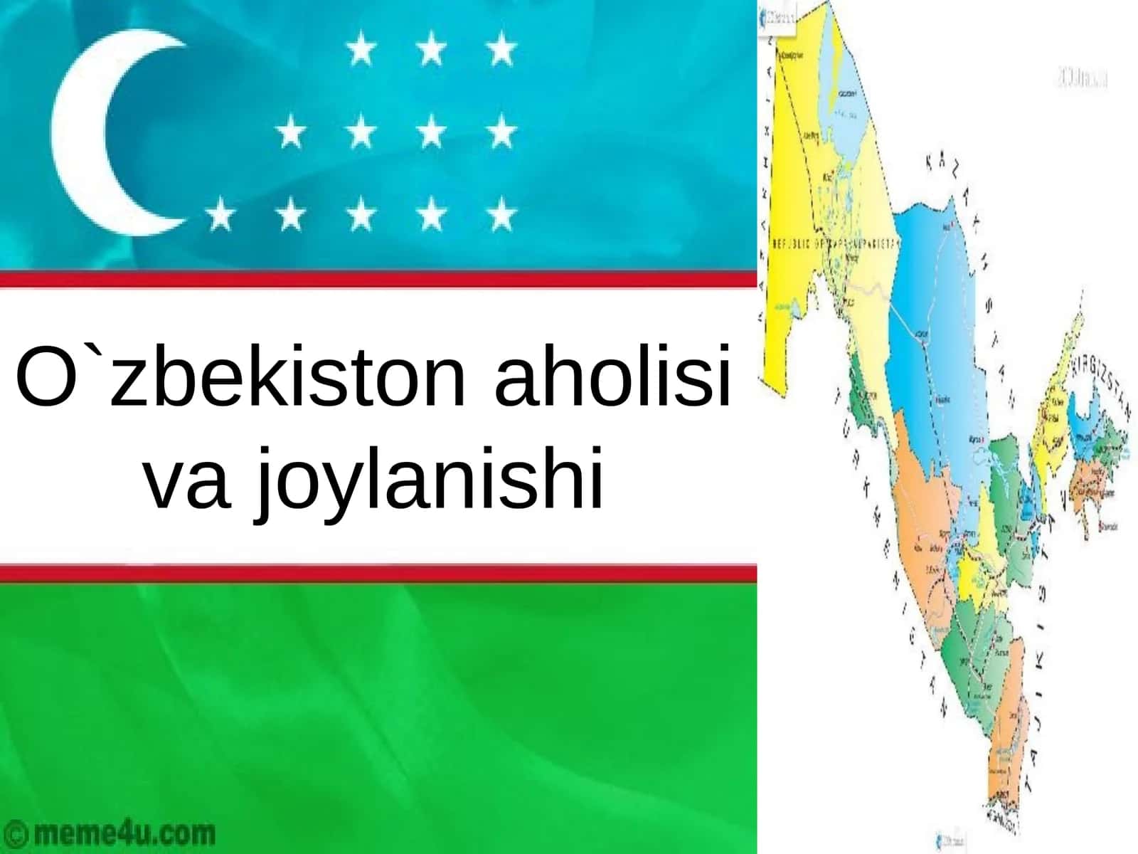 O`zbekiston aholisi va joylanishi 1