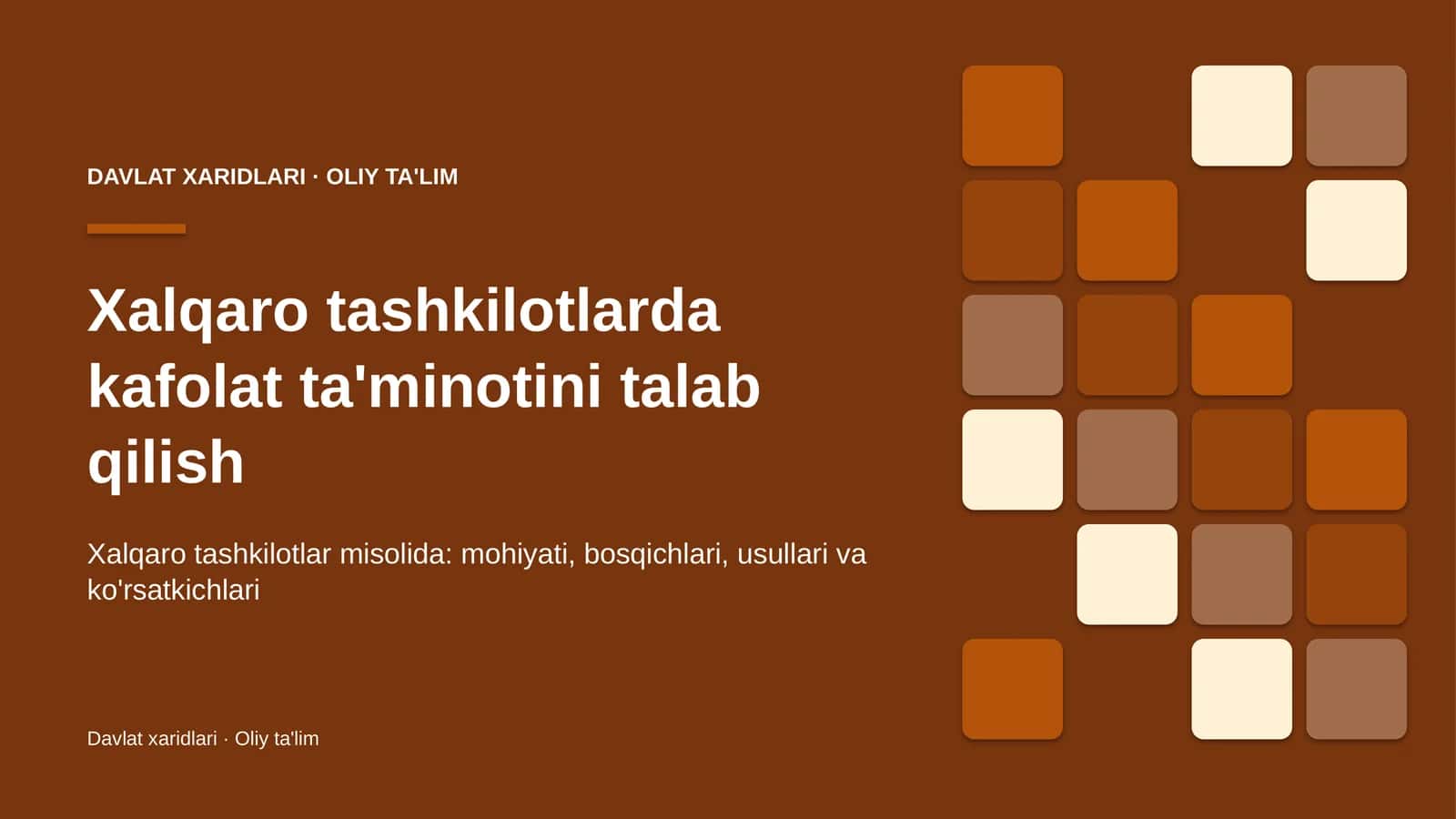 xalqaro tashkilotlarda kafolat ta'minotini talab qilish 7027 1