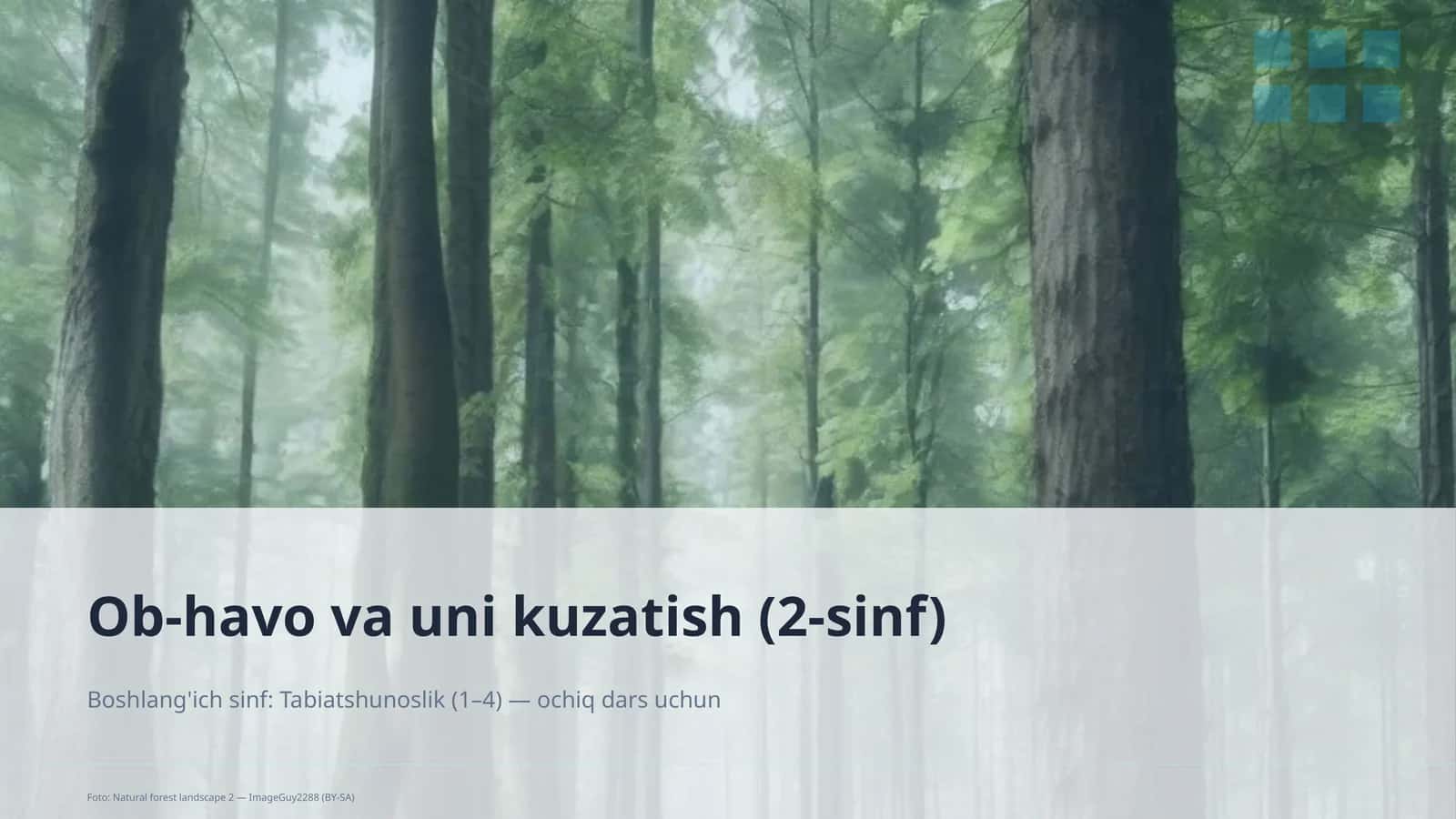 Ob-havo va uni kuzatish (2-sinf) 1