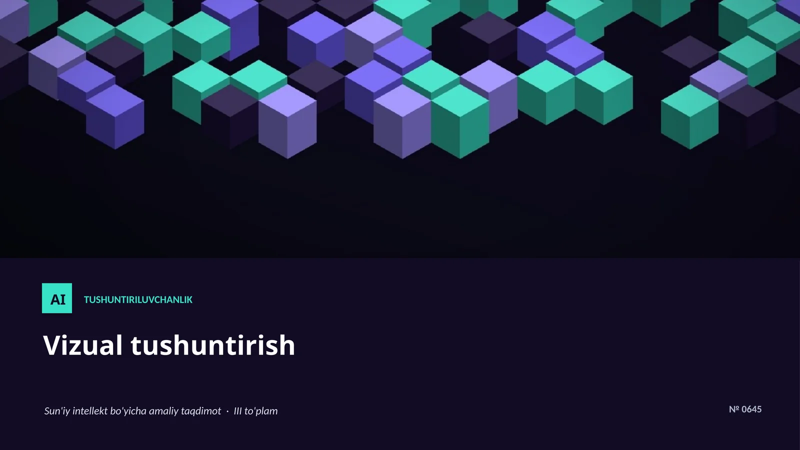 TUSHUNTIRILUVCHANLIK 1