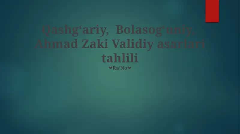 Qutadgʻu Bilig: Falsafiy va Siyosiy Tahlil 1