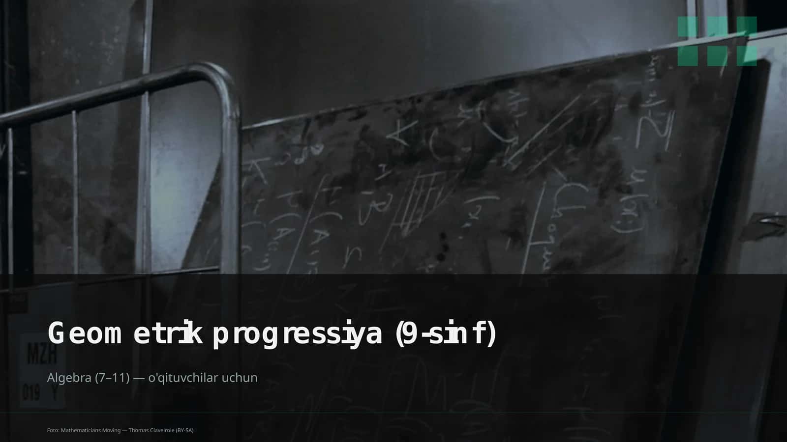 Geometrik progressiya (9-sinf) 1