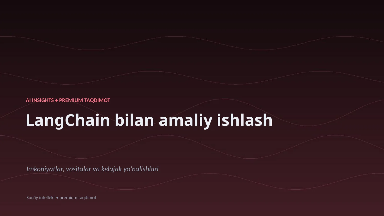 AI INSIGHTS • PREMIUM TAQDIMOT 1