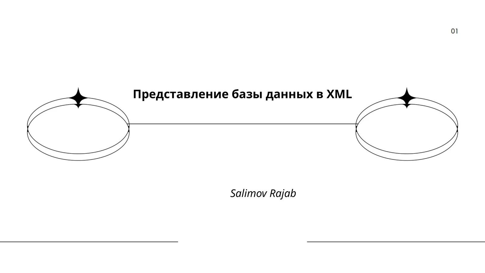 Представление базы данных в XML 1