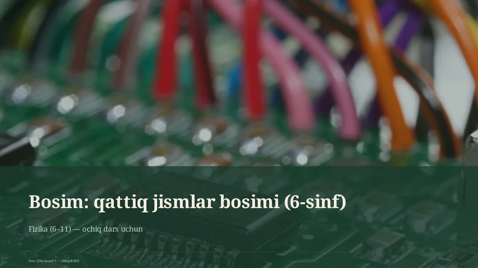 Qattiq jismlar bosimi (6-sinf) 1