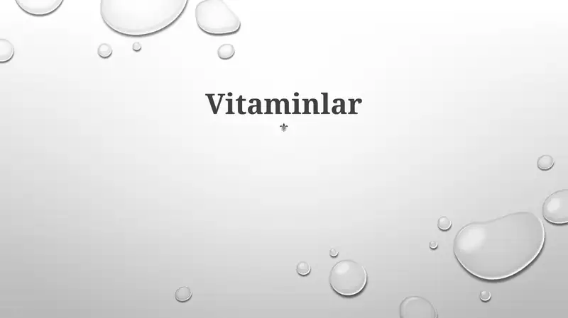 Vitaminlar 1