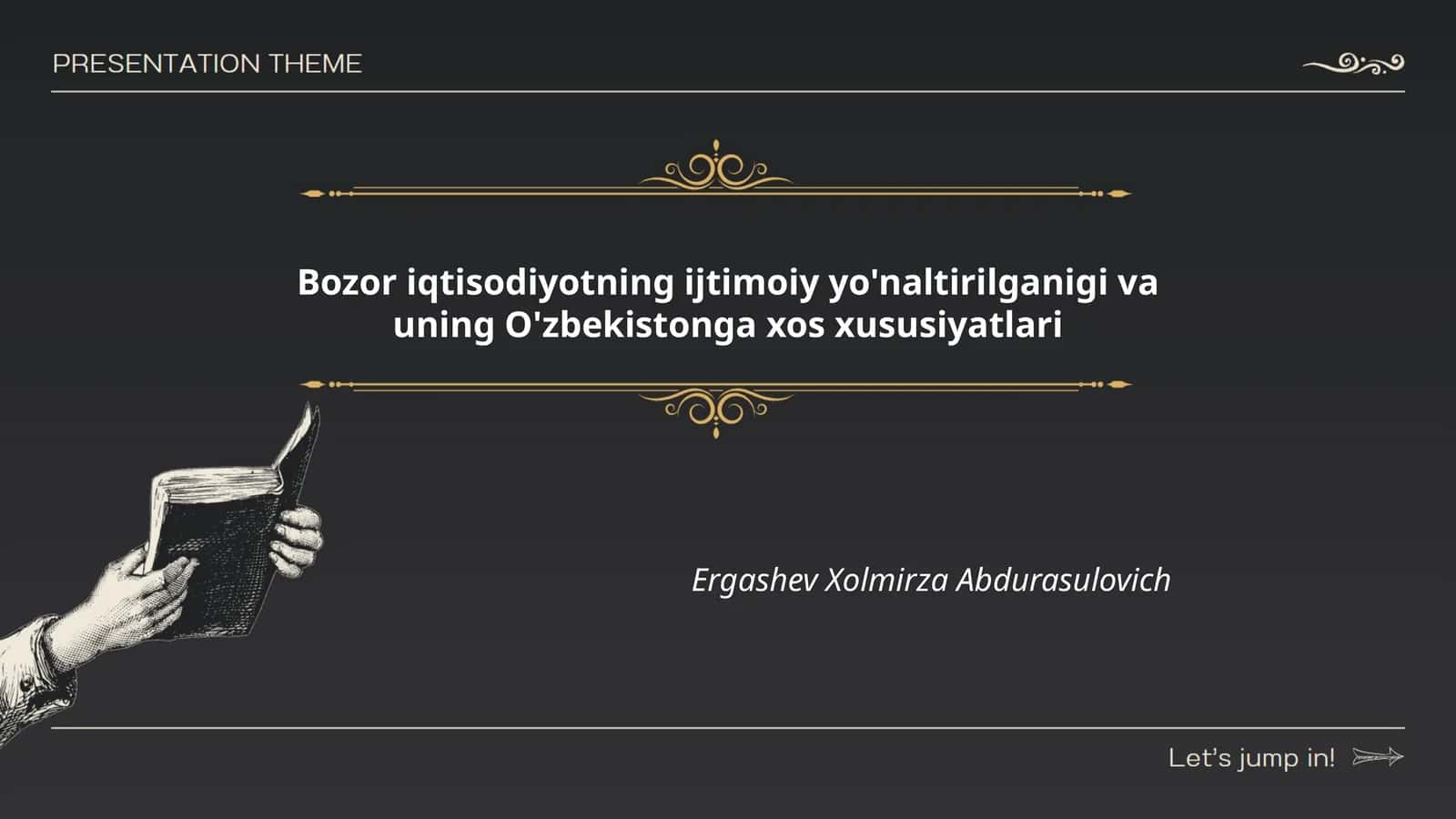 Bozor iqtisodiyotning ijtimoiy yo'naltirilganigi va uning O'zbekistonga xos xususiyatlari 1