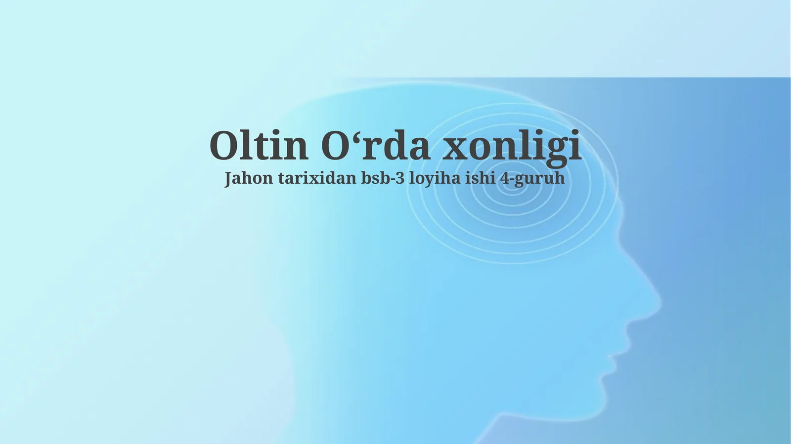 Oltin Oʻrda xonligi 1
