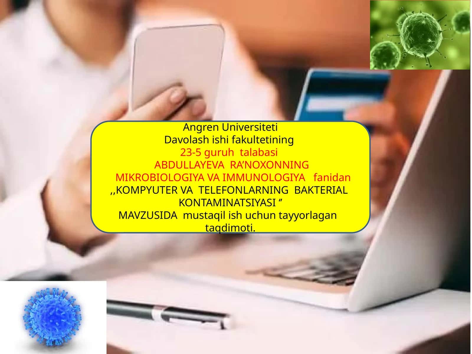 Bakterial kontaminatsiya 1