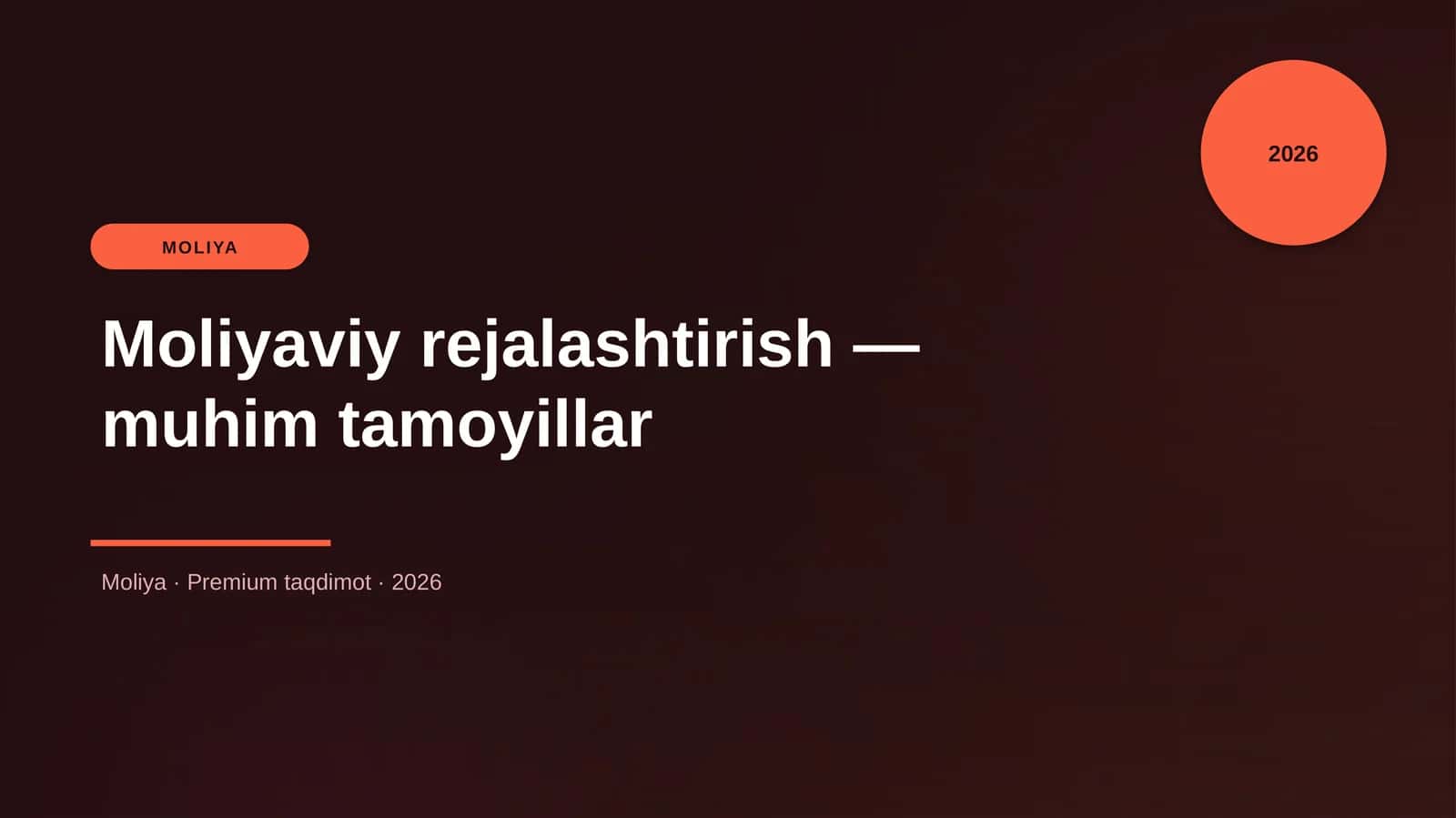 Moliyaviy rejalashtirish — muhim tamoyillar 1