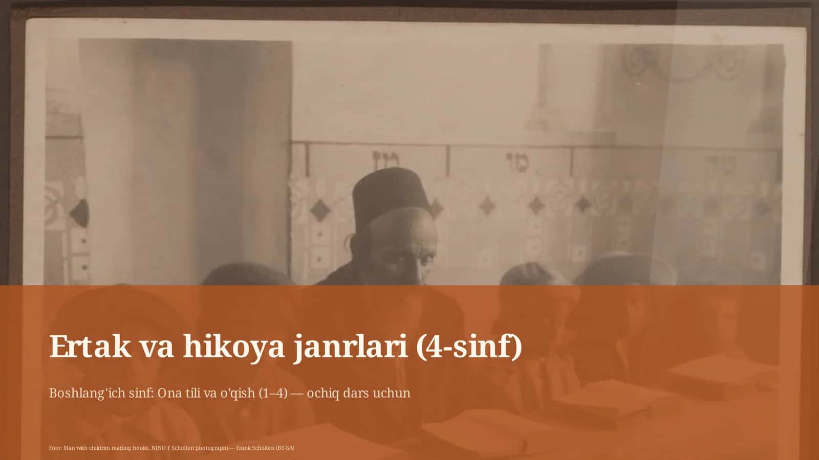 Boshlang'ich sinf: Ona tili va o'qish (1–4) 1