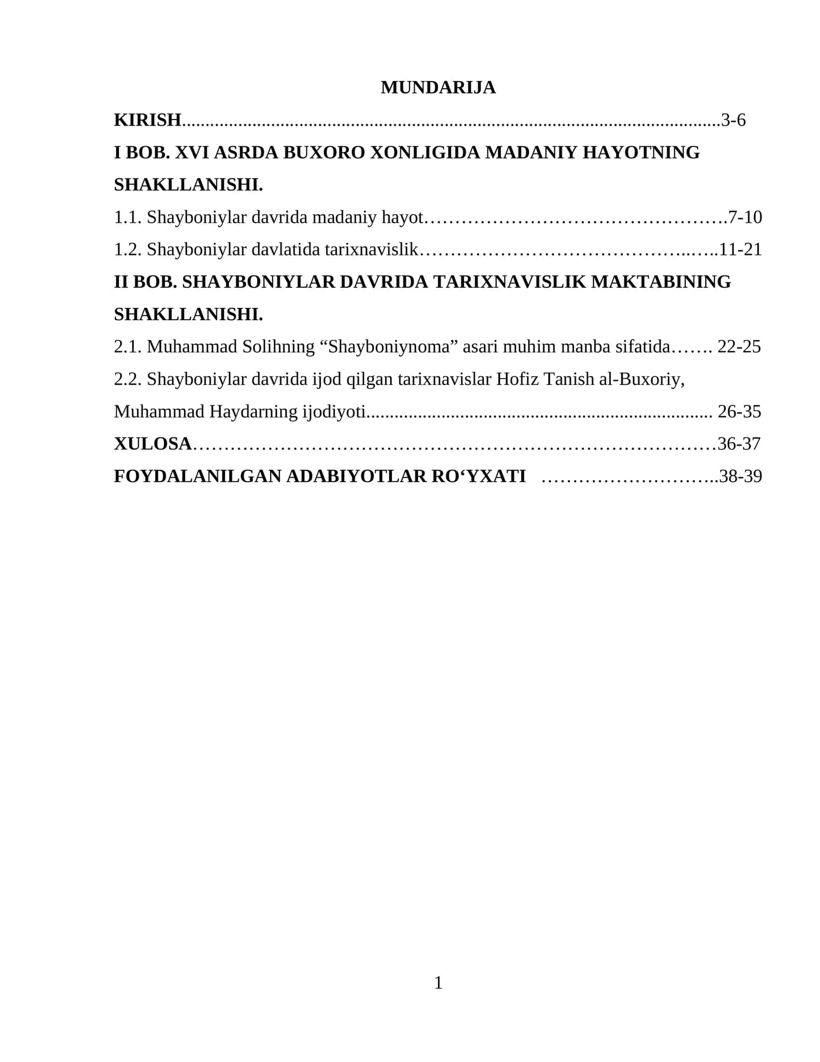 XONLIGIDA MADANIY HAYOTNING SHAKLLANISHI 1