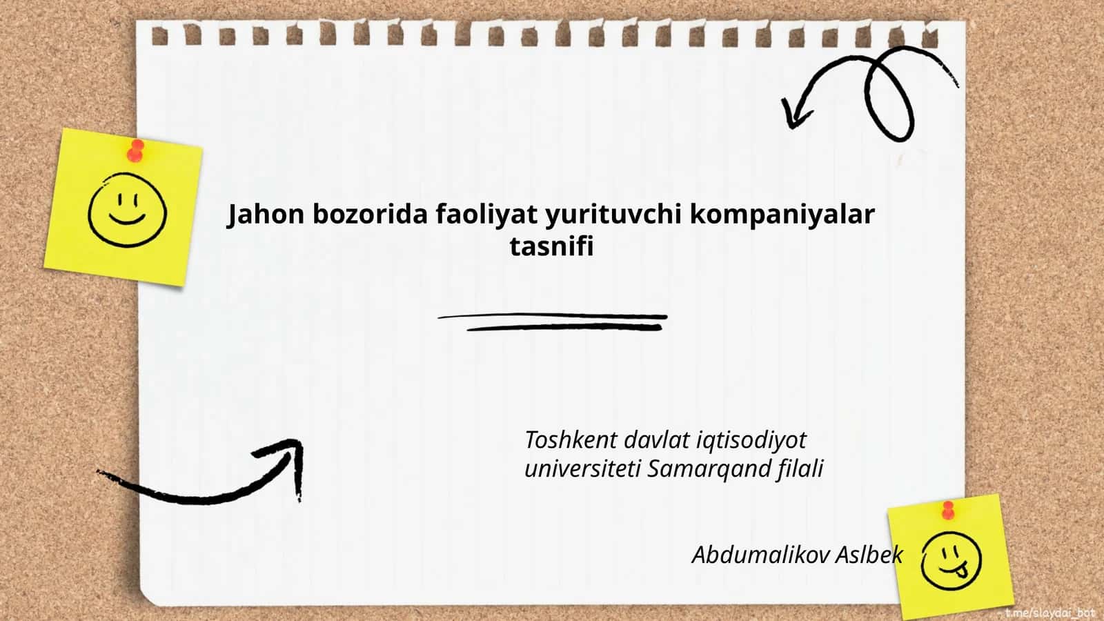 Jahon bozorida faoliyat yurituvchi kompaniyalar tasnifi 1