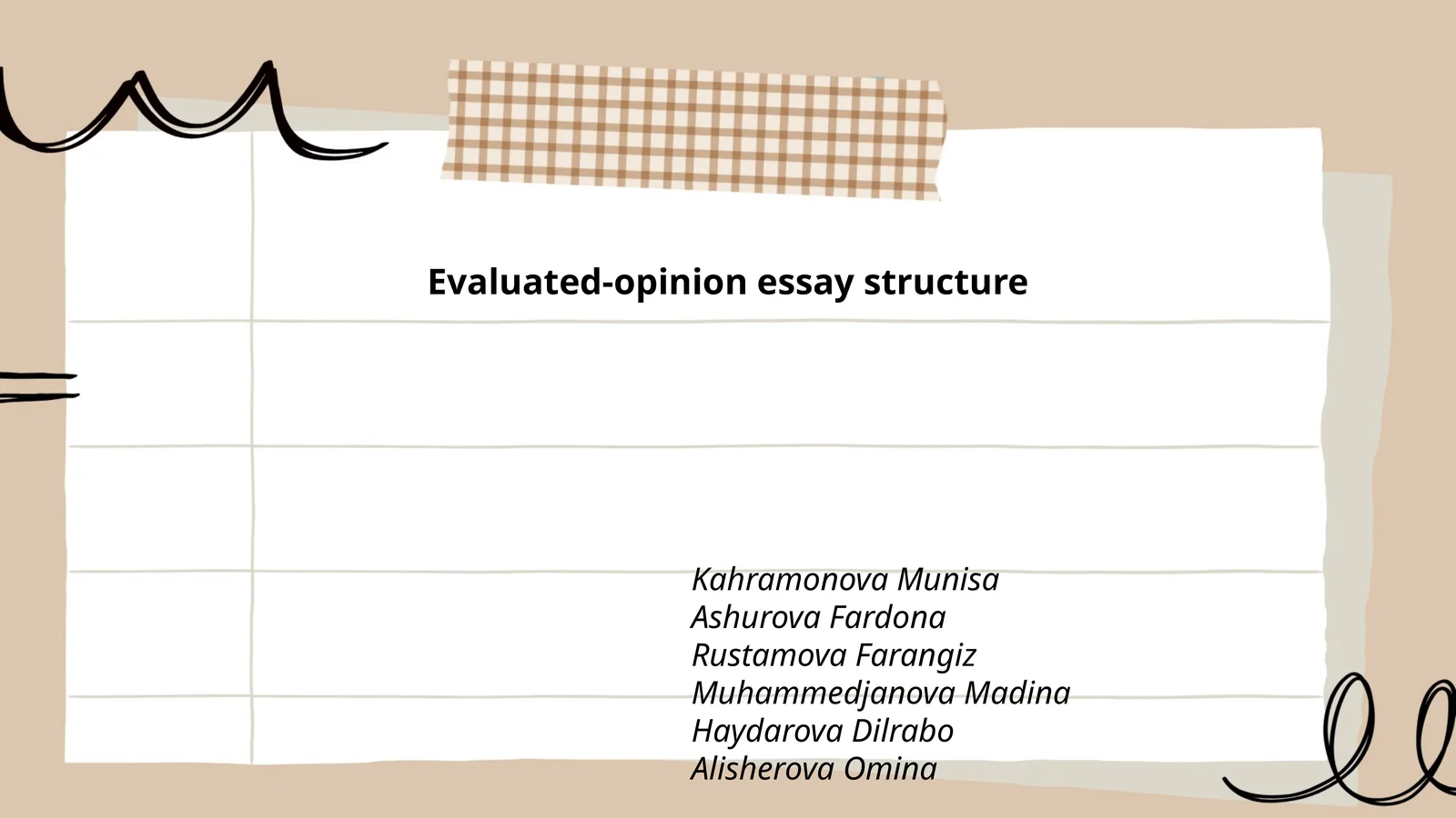 Evaluated-opinion essay structure 1