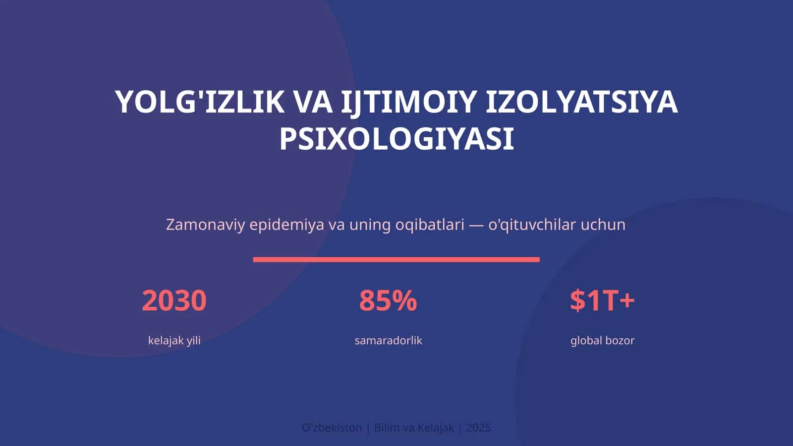 YOLG'IZLIK VA IJTIMOIY IZOLYATSIYA PSIXOLOGIYASI 1