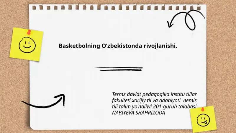 Basketbolning O’zbekistonda rivojlanishi 1